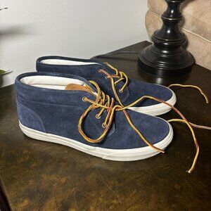 Polo Ralph Lauren navy blue suede sneakers